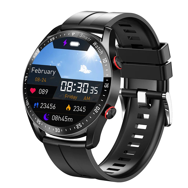 ECG+PPG Smartwatch – Bluetooth Call & Health Tracker