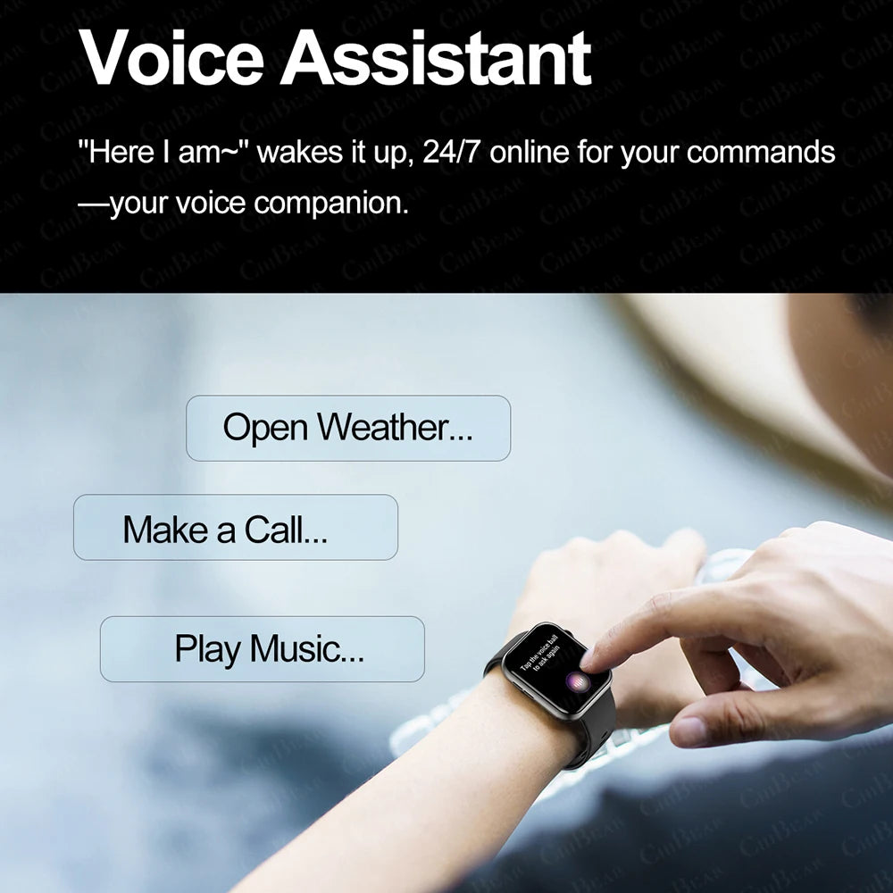 2025 Women’s Smartwatch – Full Touch, Bluetooth Call & Heart Rate