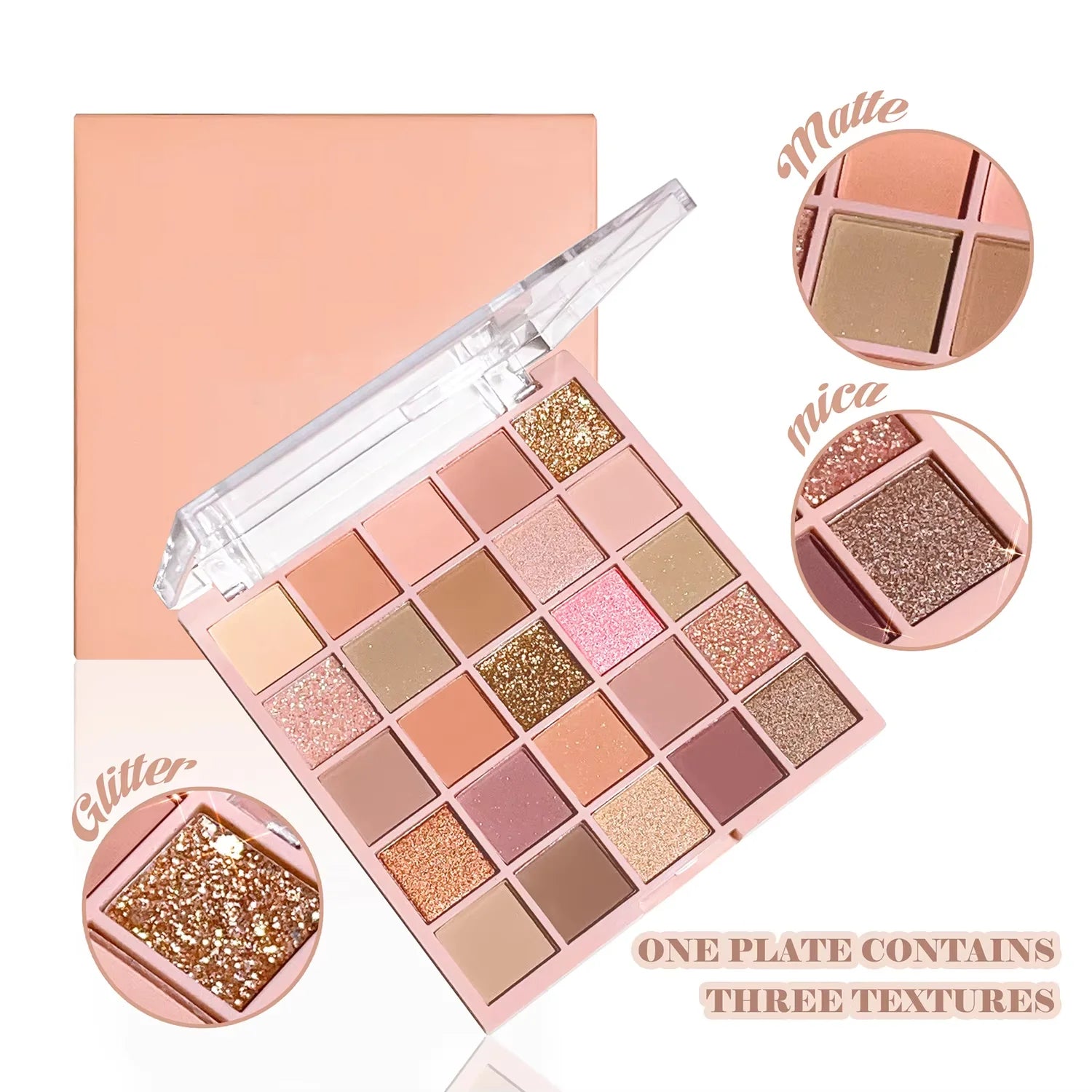 25-Color Eyeshadow Palette – Oatmeal Milk Tea Shades