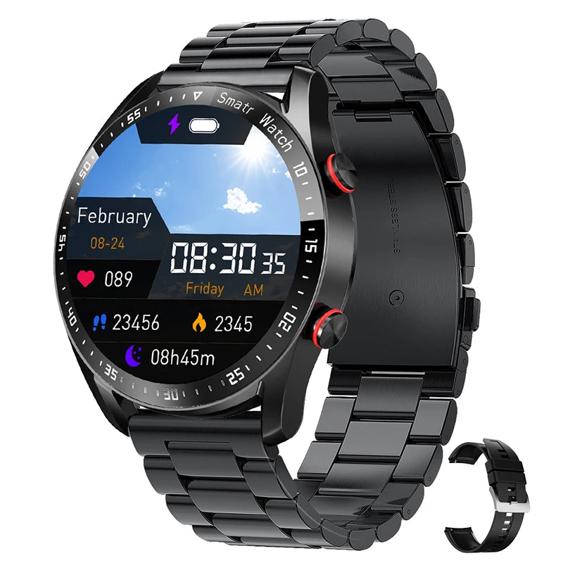 ECG+PPG Smartwatch – Bluetooth Call & Health Tracker
