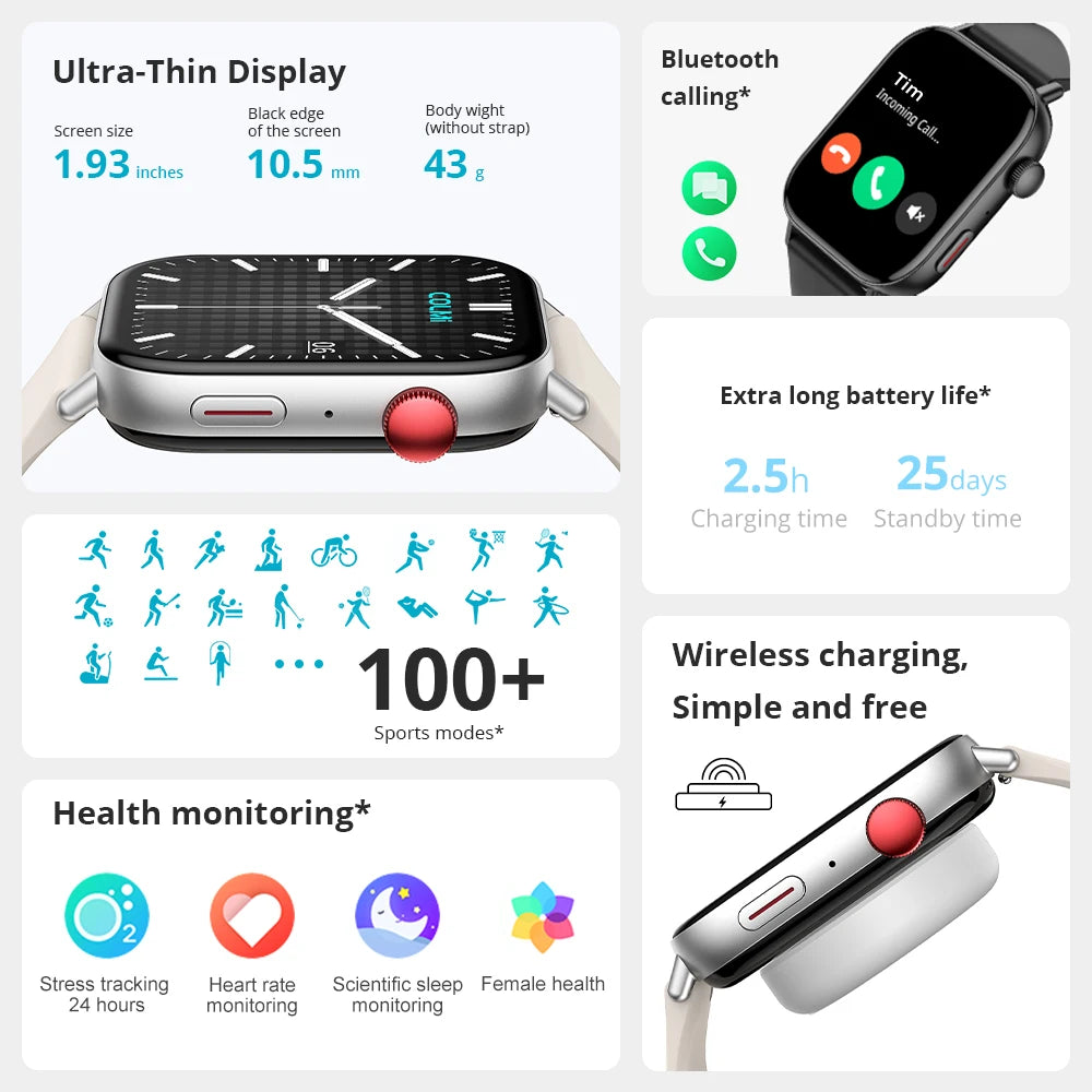 C8 Max Smartwatch – Voice Calling & HD Fitness Tracker
