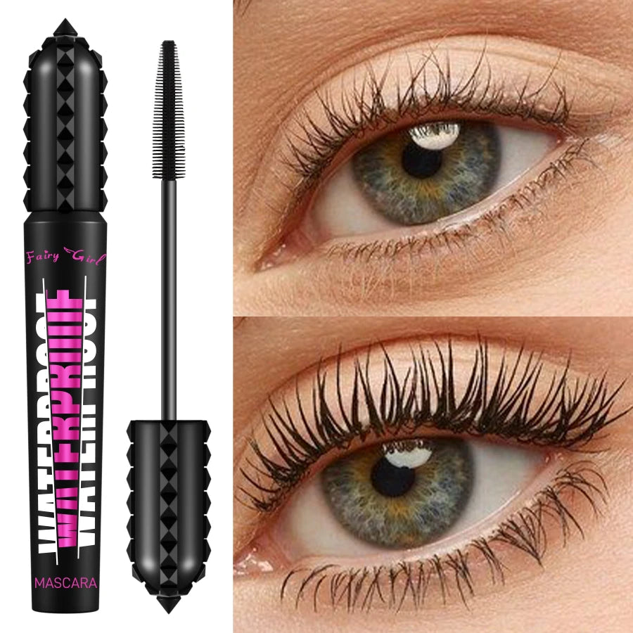 Black Waterproof Mascara – 4D Lengthening & Eyelash Extension