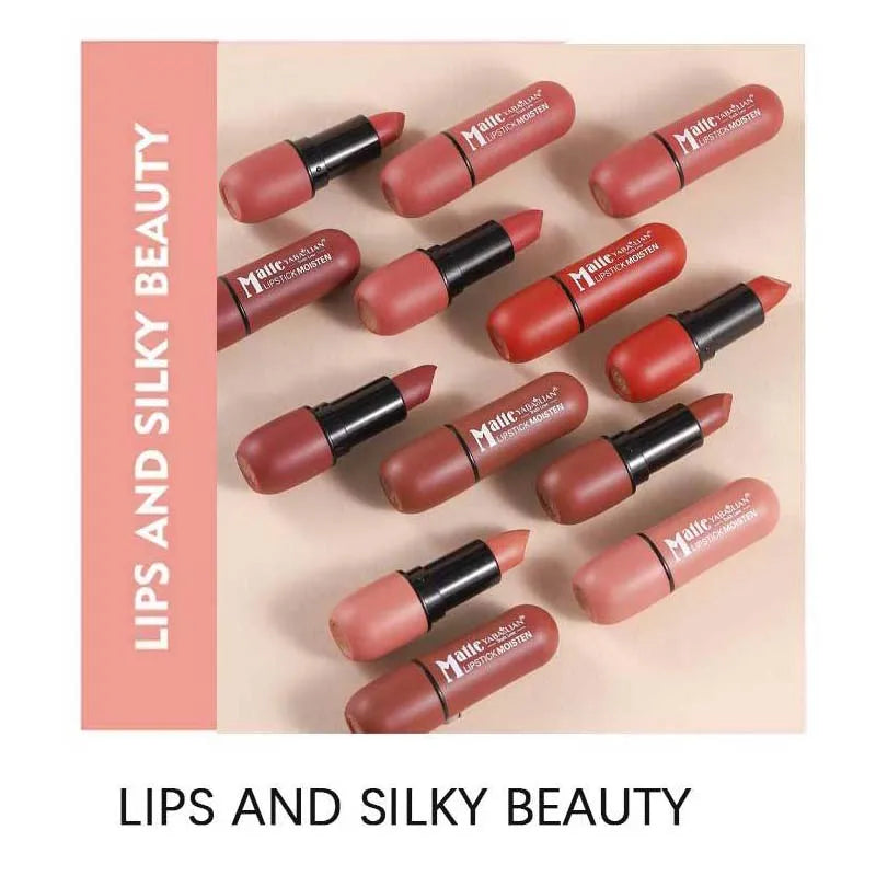 6-Color Matte Lipstick – Velvet Long-Lasting Lip Color