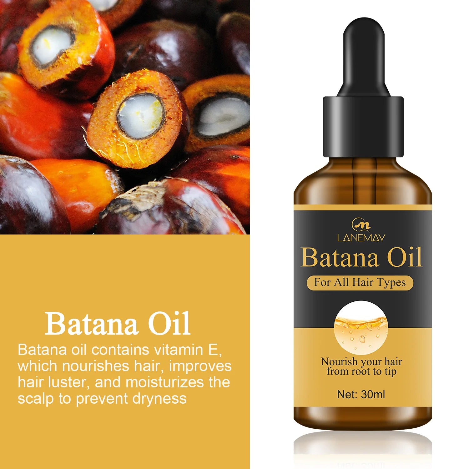 Batana Oil Hair Growth Serum – 7-Day Fast Regrowth & Repair