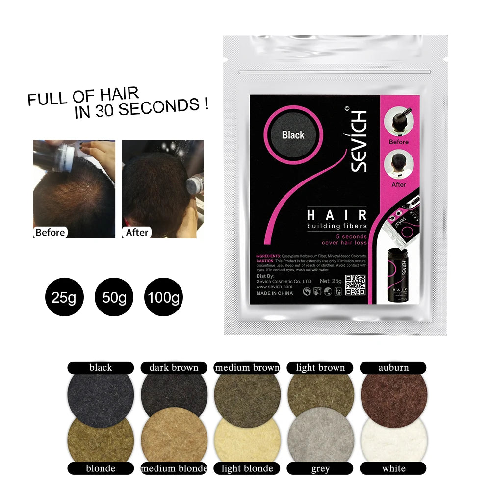 Keratin Hair Fiber 100g – Thickening & Hair Loss Concealer