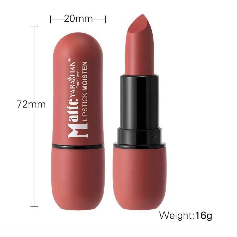 6-Color Matte Lipstick – Velvet Long-Lasting Lip Color
