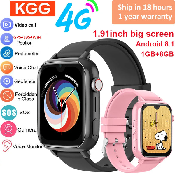 4G Kids Smartwatch – GPS, Video Call & SOS Tracker