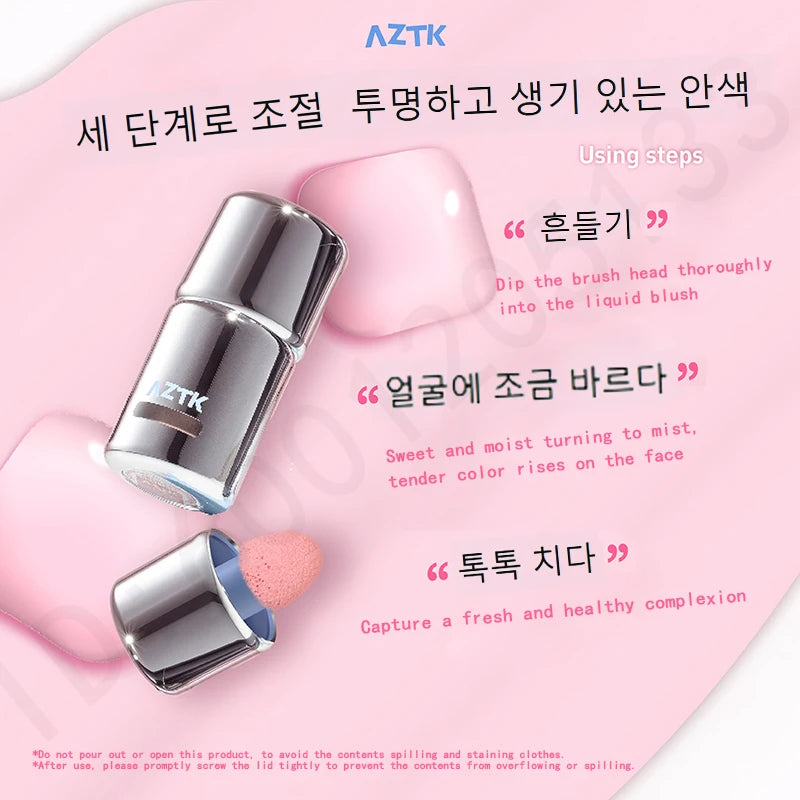 AZTK Liquid Blush – Long-Lasting Moisturizing Cheek Color