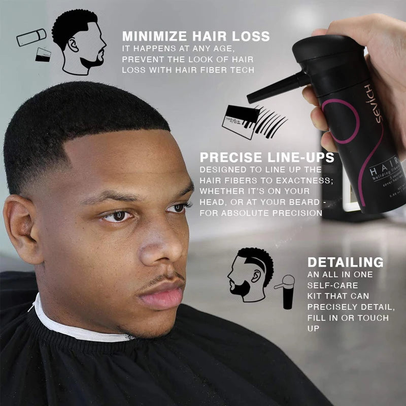 Hair Building Fiber Set – Keratin Hair Fiber Powder & Applicator