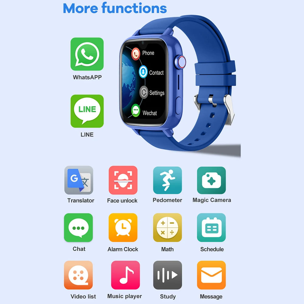 4G Kids Smartwatch – GPS, Video Call & SOS Tracker