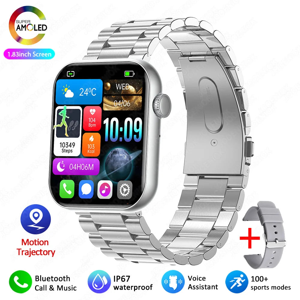 2025 Women’s Smartwatch – Full Touch, Bluetooth Call & Heart Rate