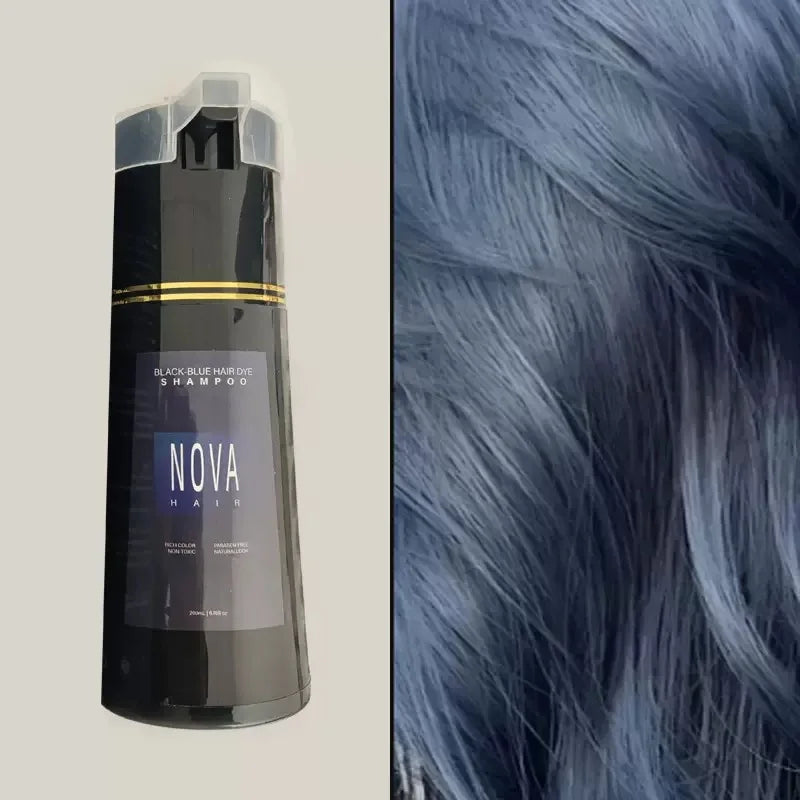 Nova 3-in-1 Hair Dye Shampoo – Natural Black Hair Color