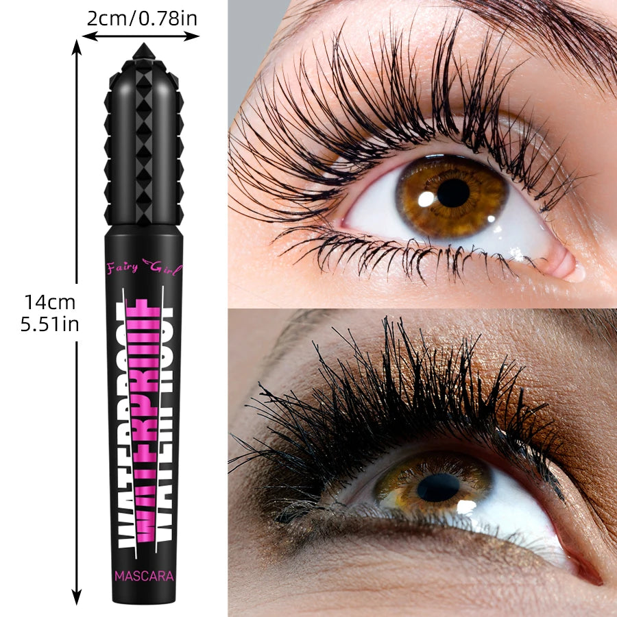 Black Waterproof Mascara – 4D Lengthening & Eyelash Extension