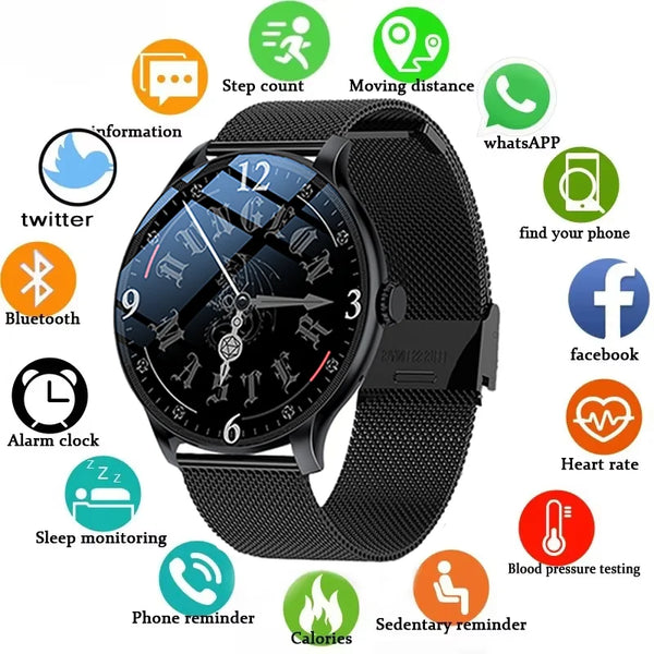 2025 Smartwatch – Heart Rate & Sleep Monitor for Women