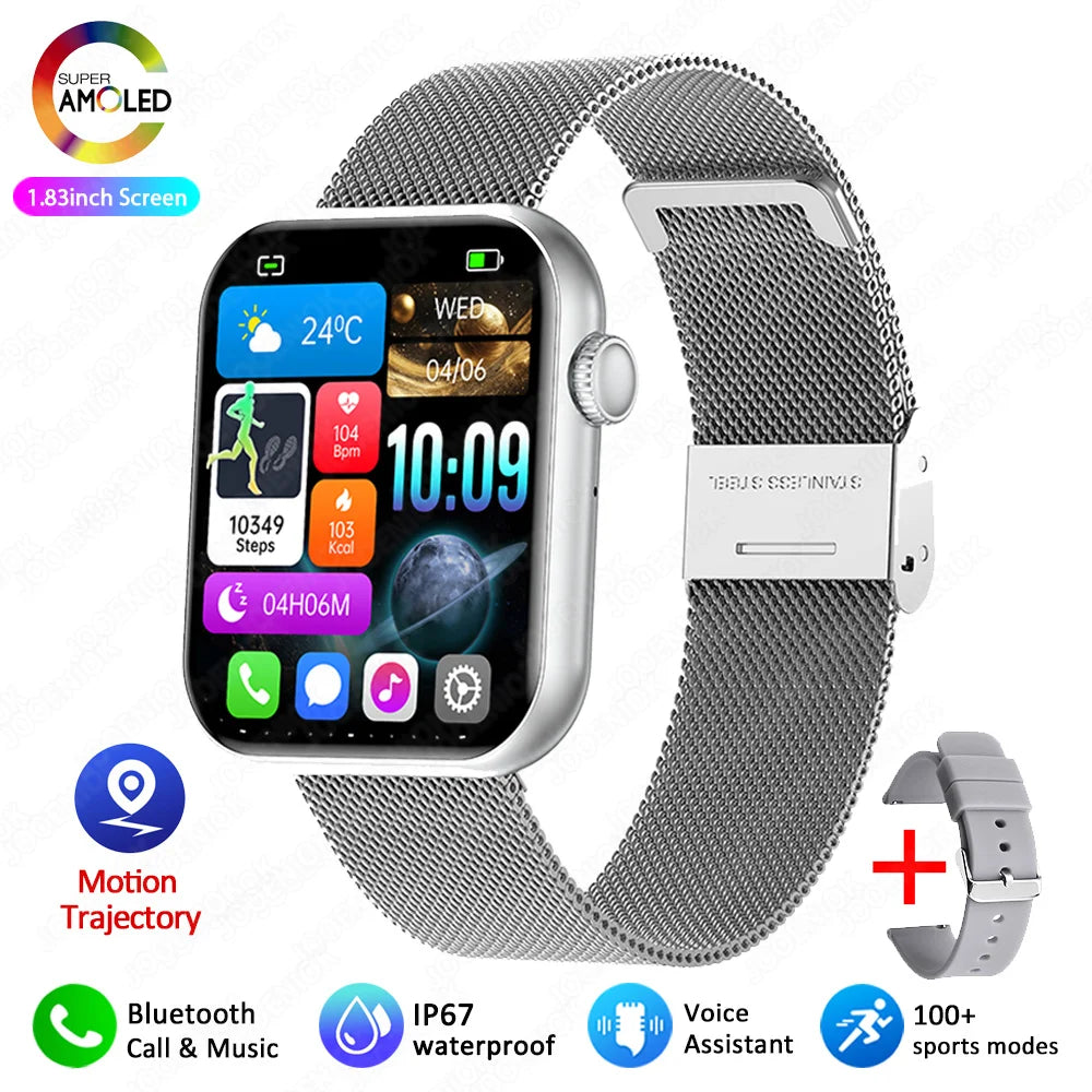 2025 Women’s Smartwatch – Full Touch, Bluetooth Call & Heart Rate