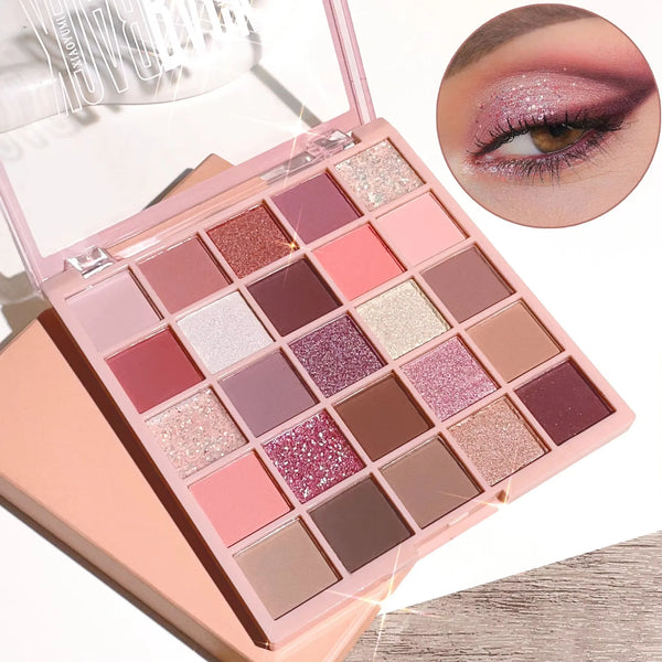 25-Color Eyeshadow Palette – Oatmeal Milk Tea Shades