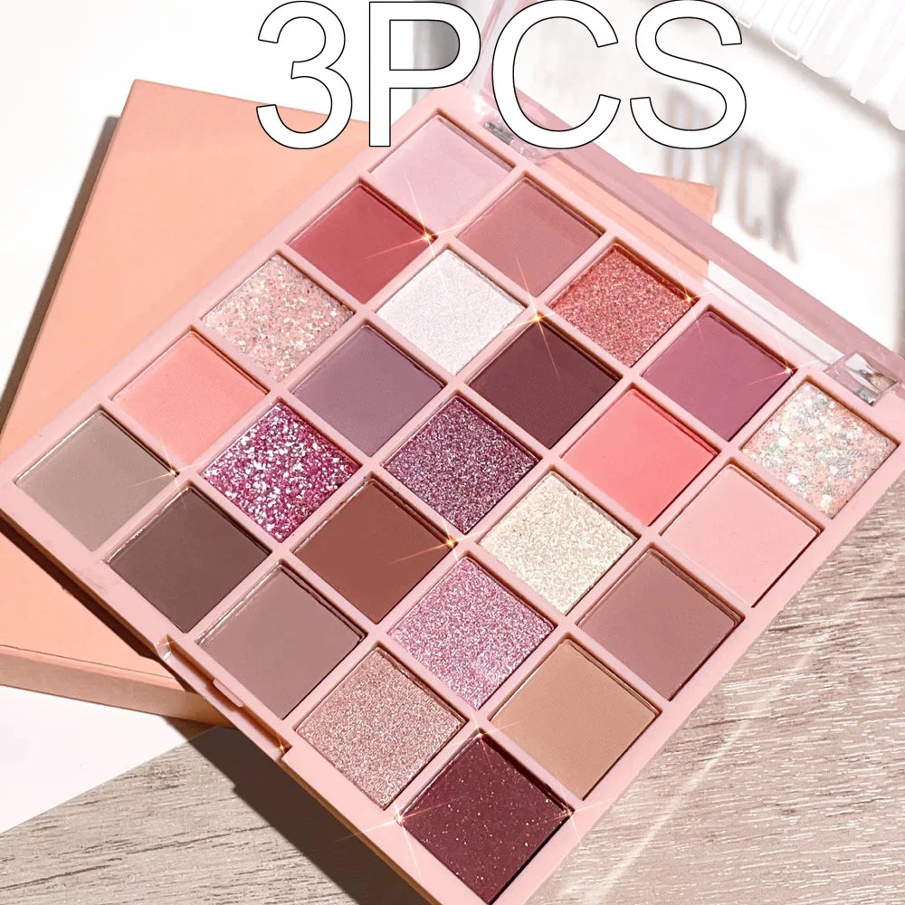 25-Color Eyeshadow Palette – Oatmeal Milk Tea Shades