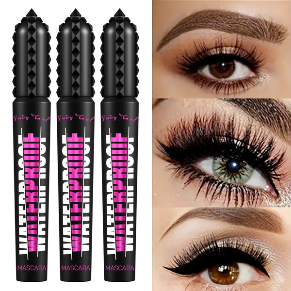 Black Waterproof Mascara – 4D Lengthening & Eyelash Extension