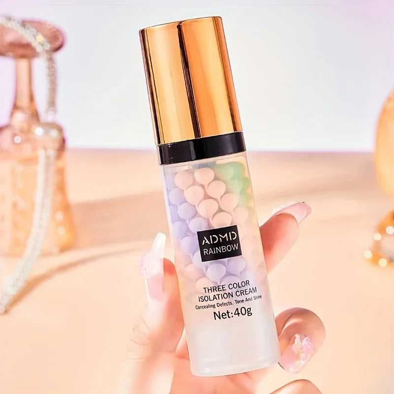 Tri-Color Face Primer – Brighten & Contour Makeup Base