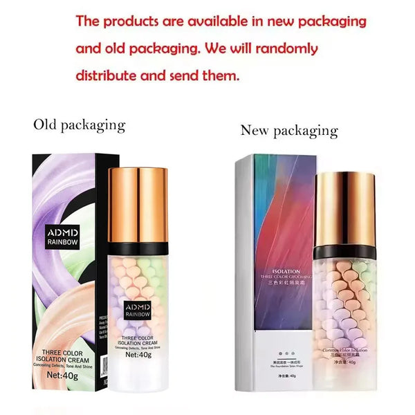 Tri-Color Face Primer – Brighten & Contour Makeup Base