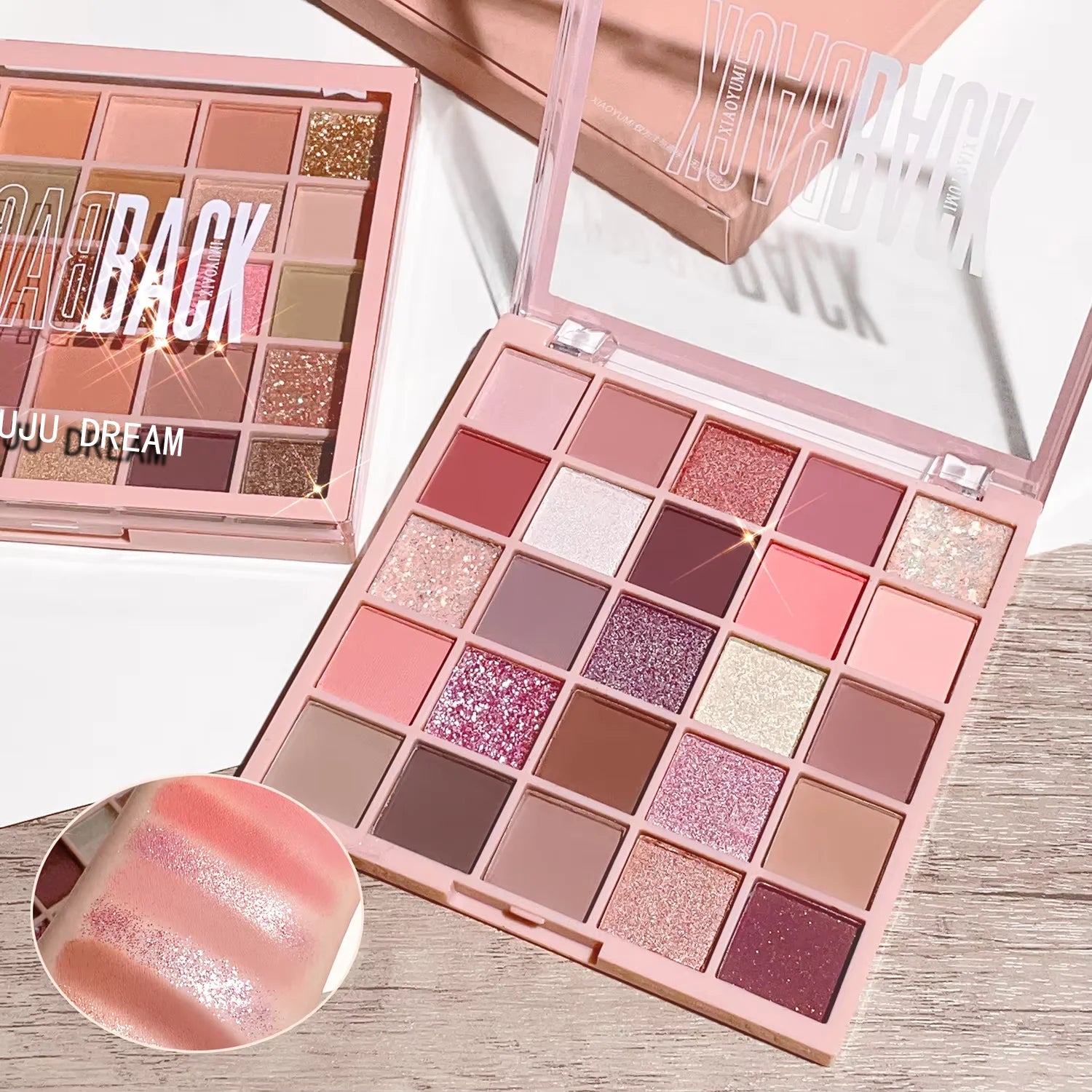 25-Color Eyeshadow Palette – Oatmeal Milk Tea Shades