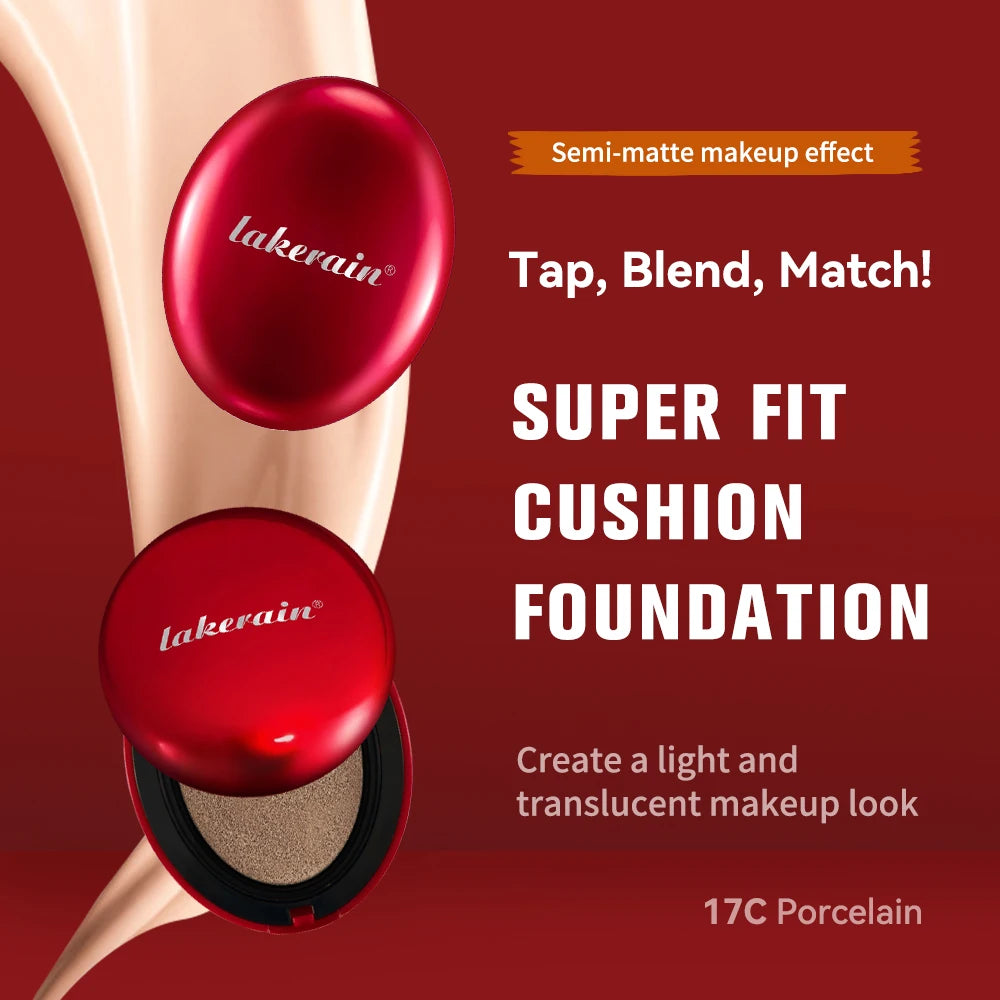 Sunscreen Cushion Foundation – Full Coverage & Waterproof
