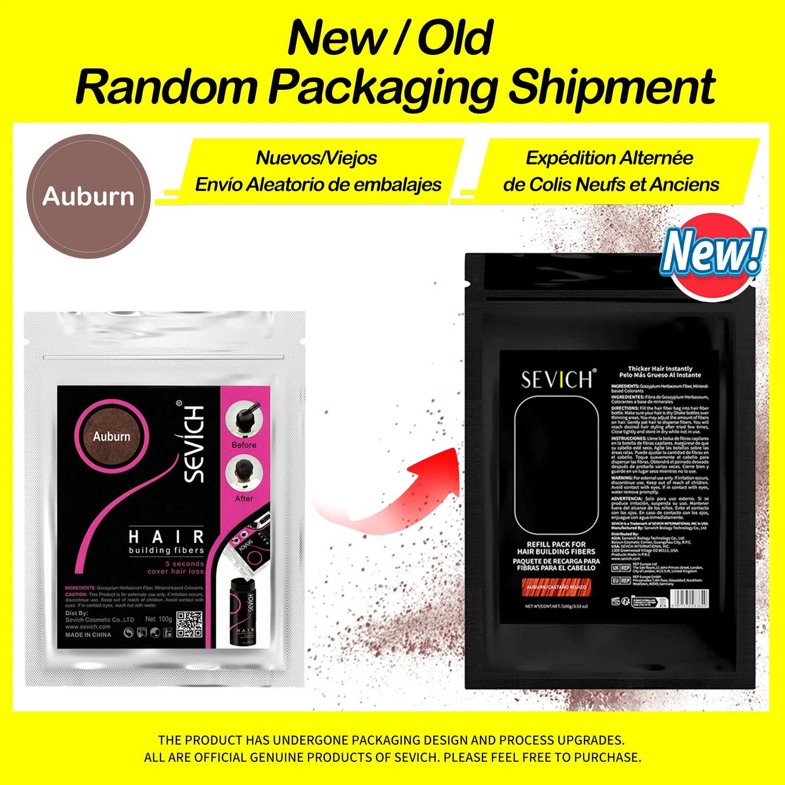 Keratin Hair Fiber 100g – Thickening & Hair Loss Concealer