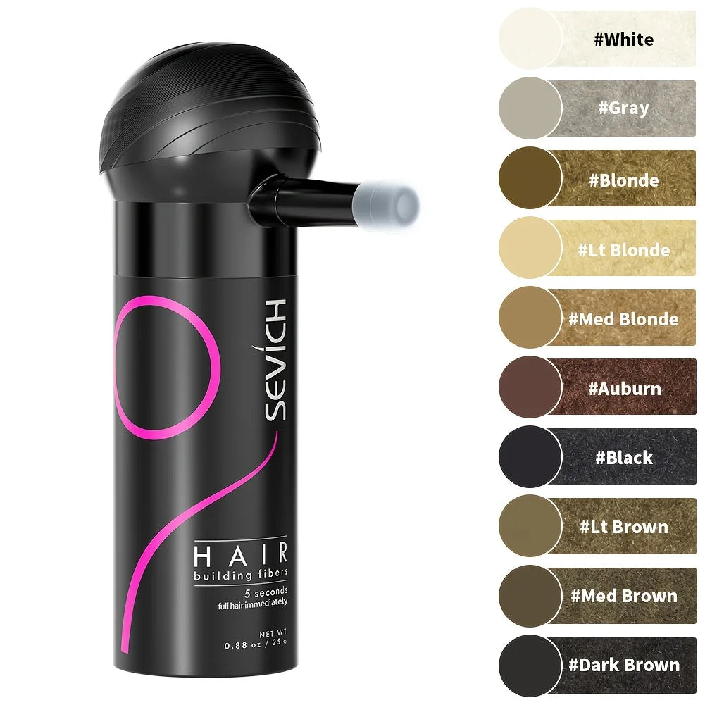 Hair Building Fiber Set – Keratin Hair Fiber Powder & Applicator