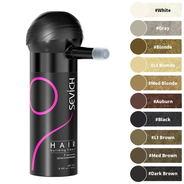 Hair Building Fiber Set – Keratin Hair Fiber Powder & Applicator