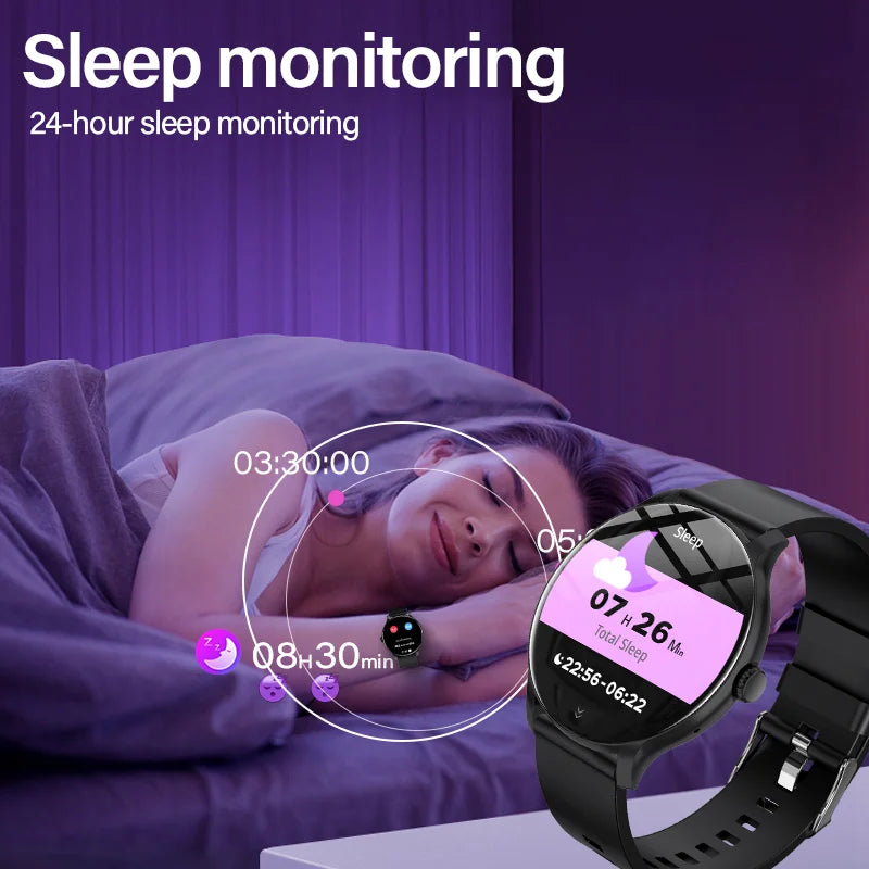 2025 Smartwatch – Heart Rate & Sleep Monitor for Women