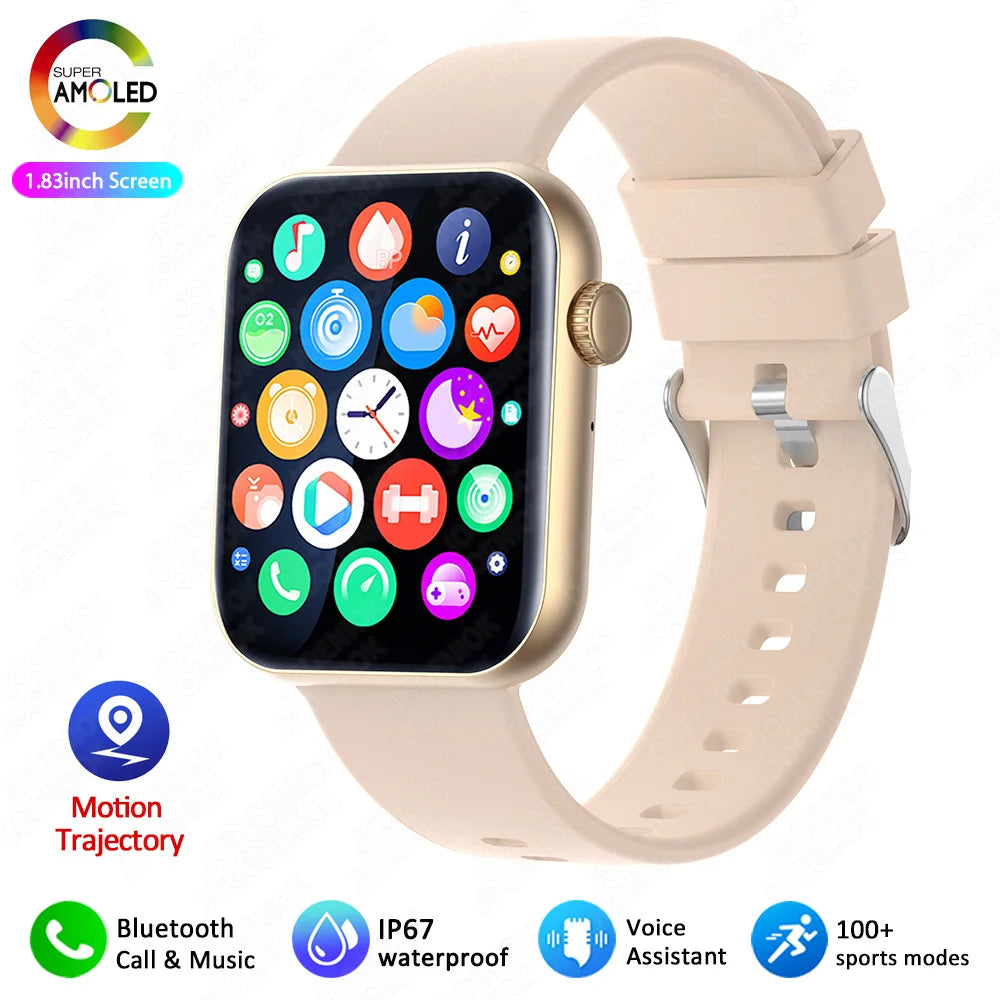 2025 Women’s Smartwatch – Full Touch, Bluetooth Call & Heart Rate