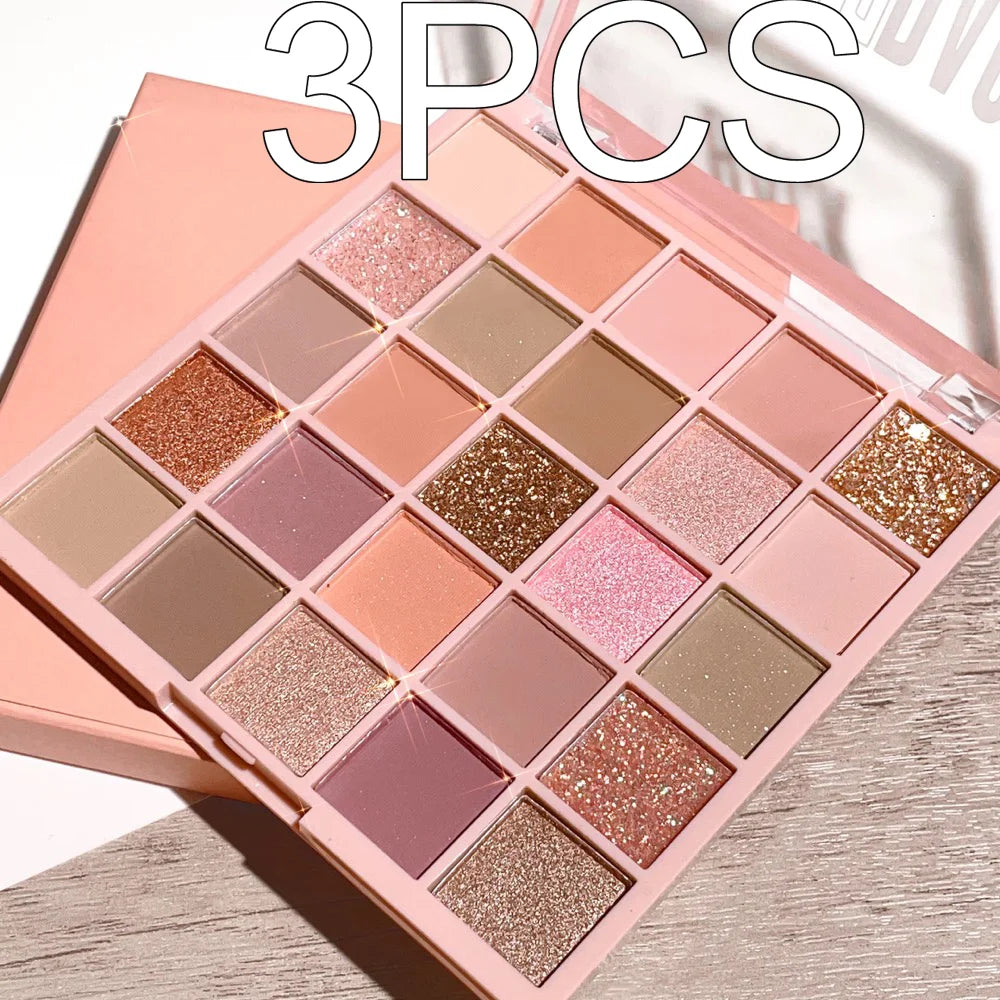 25-Color Eyeshadow Palette – Oatmeal Milk Tea Shades