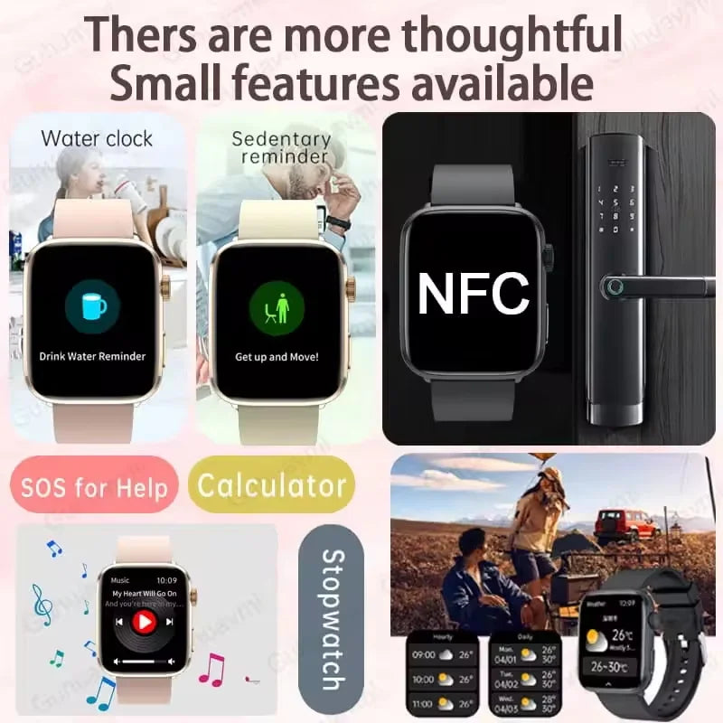 2025 Women’s AI Smartwatch – HRV, Blood Pressure & Oxygen Monitor
