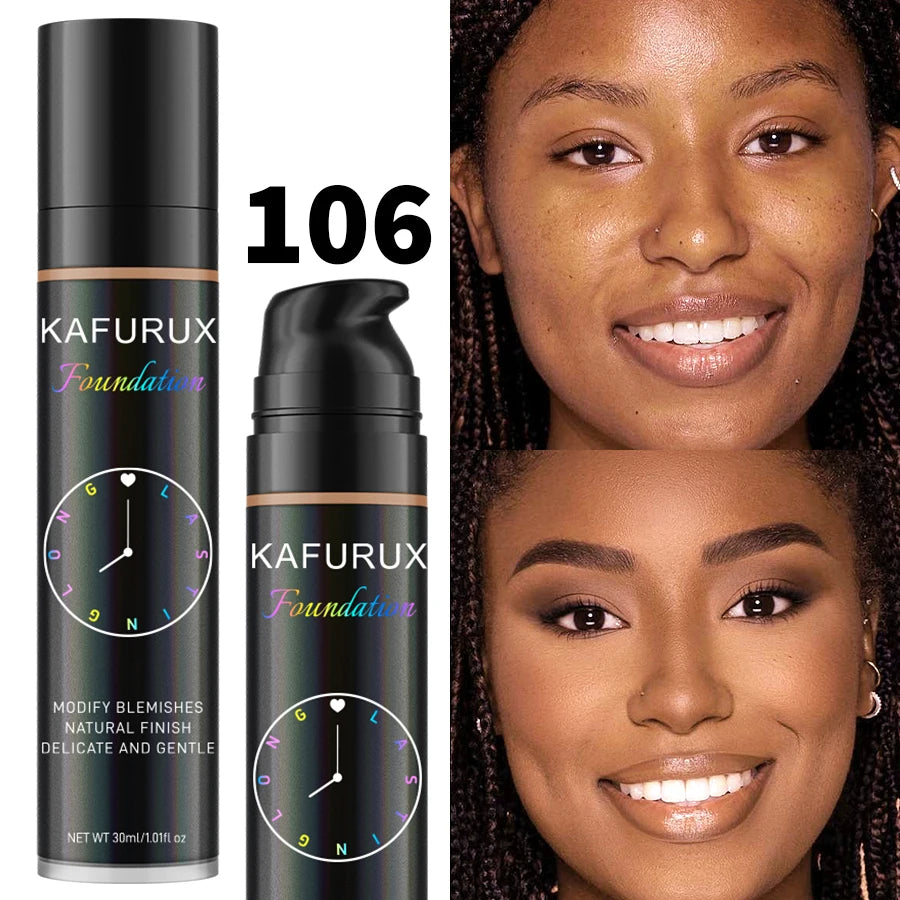 8-Color Liquid Foundation – Waterproof Concealer & Face Base