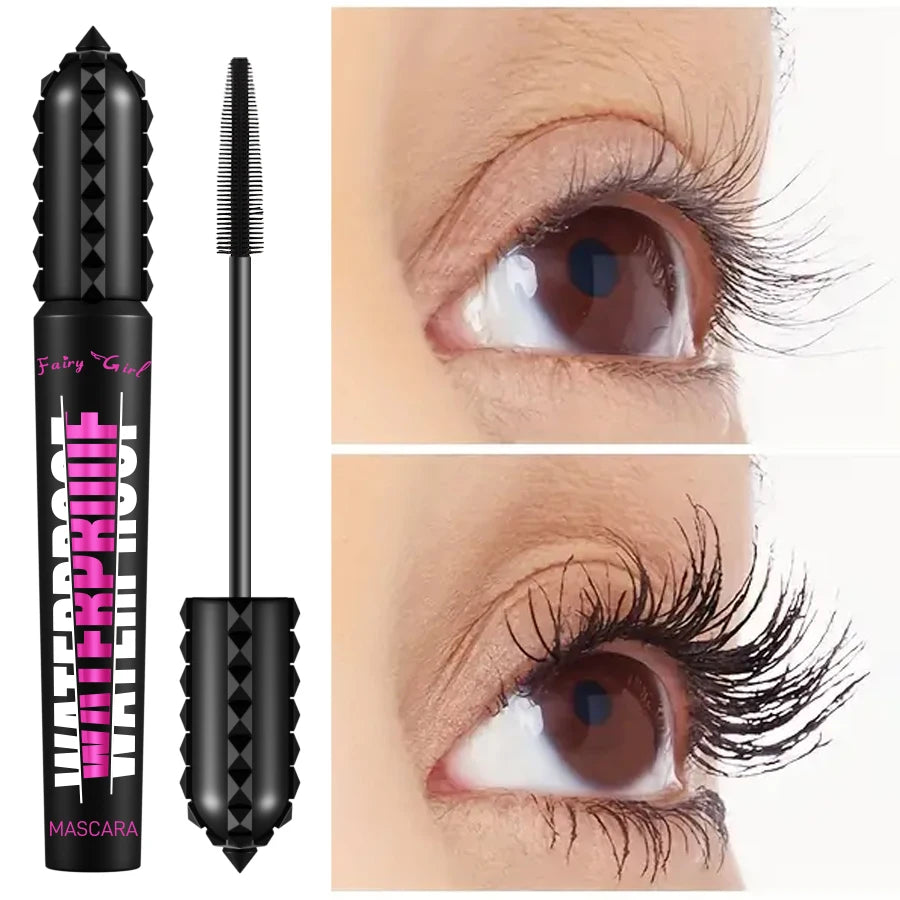 Black Waterproof Mascara – 4D Lengthening & Eyelash Extension