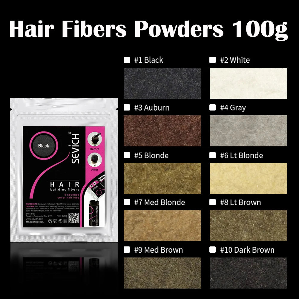Keratin Hair Fiber 100g – Thickening & Hair Loss Concealer
