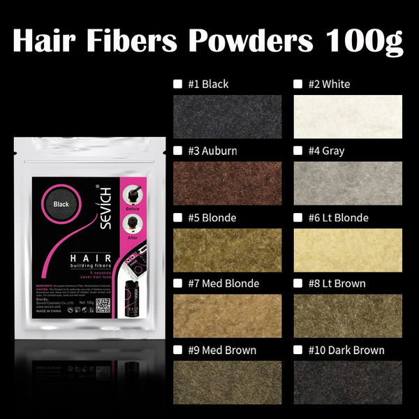 Keratin Hair Fiber 100g – Thickening & Hair Loss Concealer