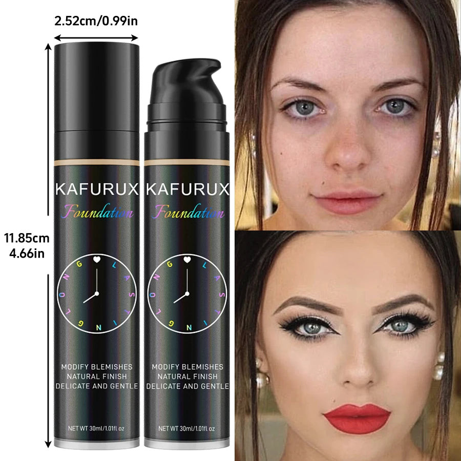 8-Color Liquid Foundation – Waterproof Concealer & Face Base