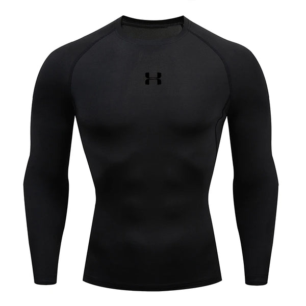 Men’s Long-Sleeve Compression T-Shirt – Fitness & Running