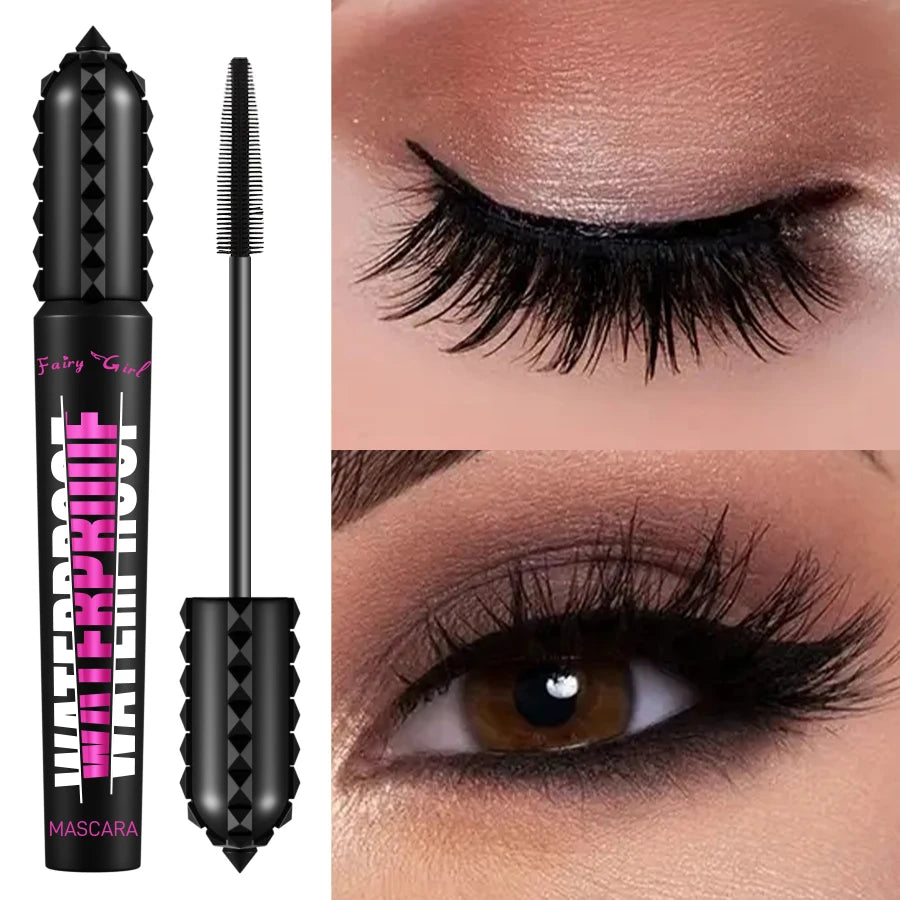 Black Waterproof Mascara – 4D Lengthening & Eyelash Extension